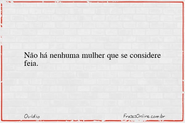 Frase de Ovídio