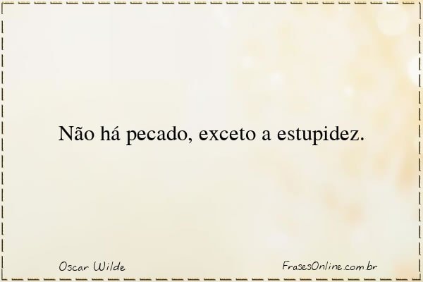 Frase de Oscar Wilde