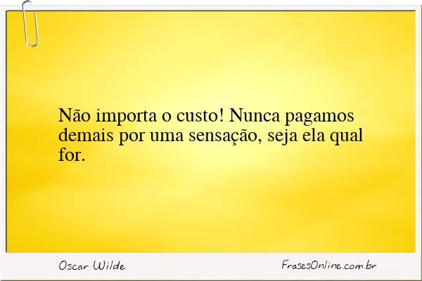 Frase de Oscar Wilde