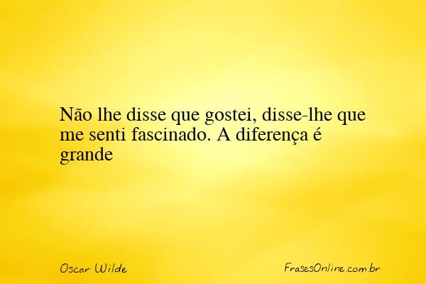 Frase de Oscar Wilde