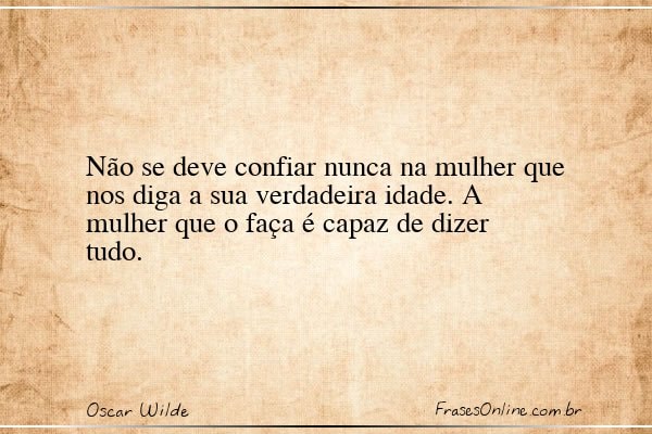 Frase de Oscar Wilde