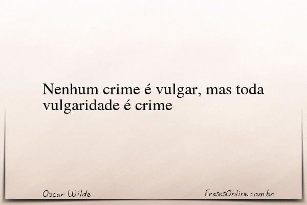 Frase de Oscar Wilde