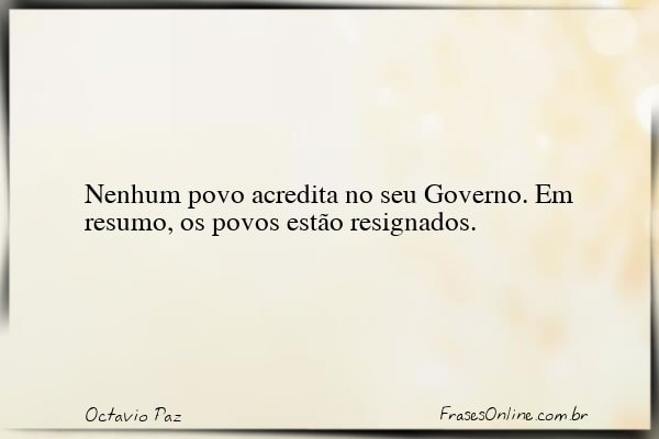 Frase de Octavio Paz