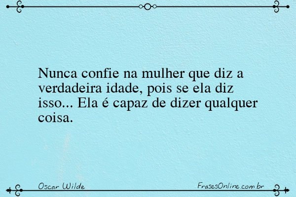 Frase de Oscar Wilde