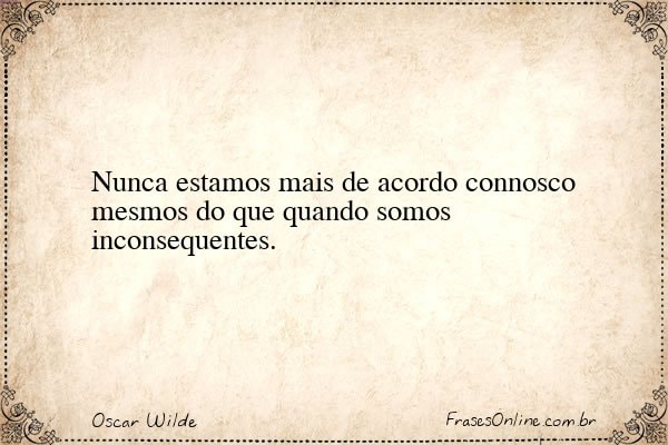 Frase de Oscar Wilde