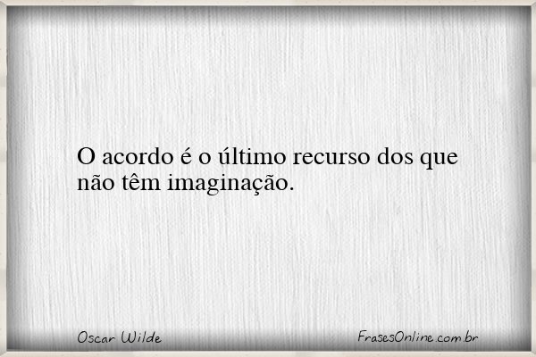 Frase de Oscar Wilde