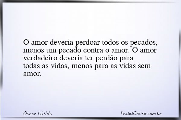 Frase de Oscar Wilde