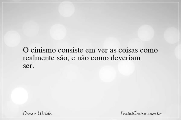 Frase de Oscar Wilde