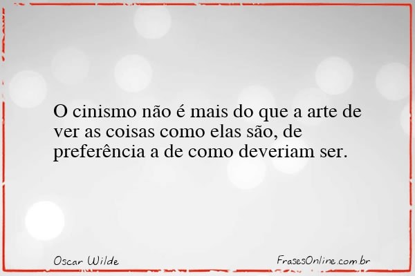 Frase de Oscar Wilde