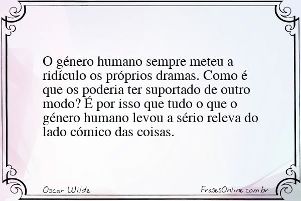 Frase de Oscar Wilde