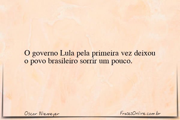 Frase de Oscar Niemeyer