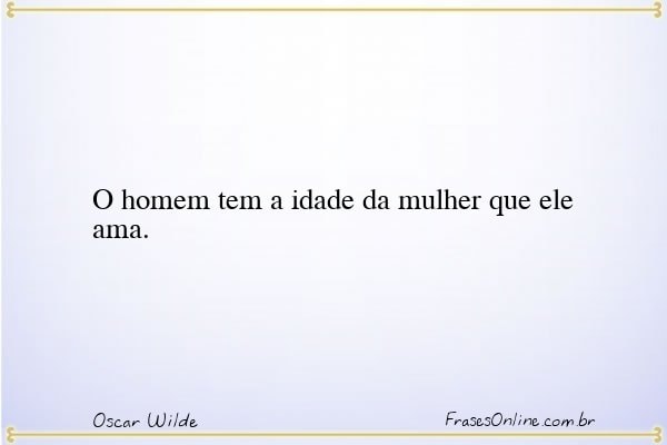 Frase de Oscar Wilde