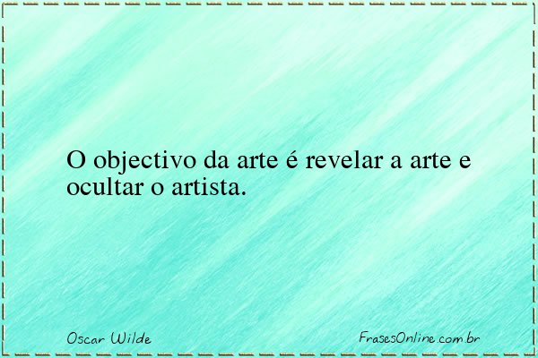 Frase de Oscar Wilde