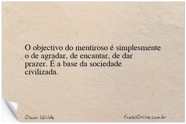 Frase de Oscar Wilde