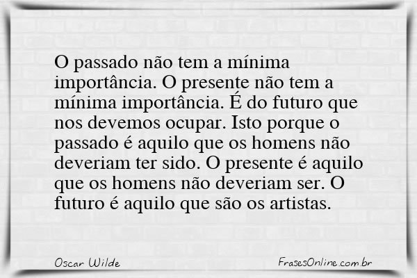 Frase de Oscar Wilde