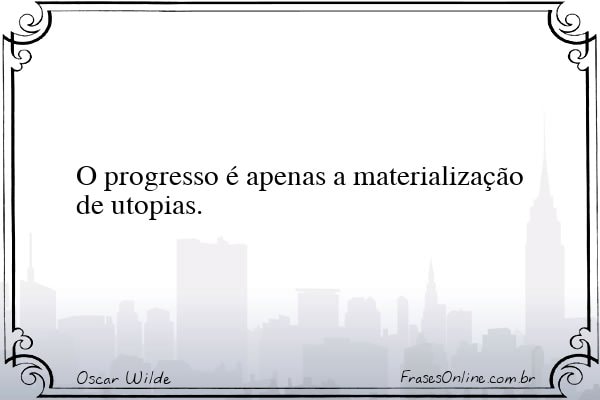 Frase de Oscar Wilde