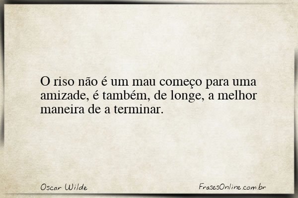 Frase de Oscar Wilde