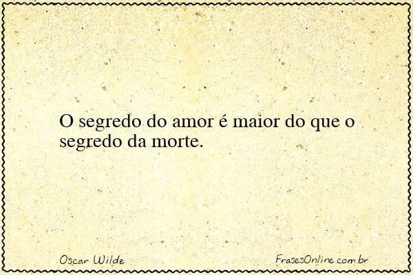 Frase de Oscar Wilde