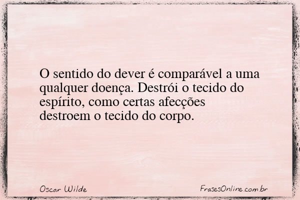 Frase de Oscar Wilde