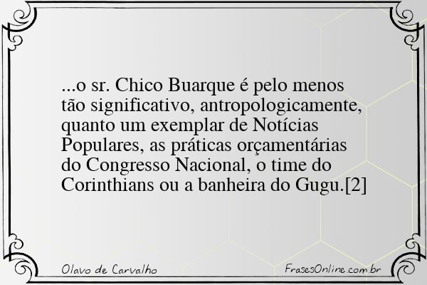 Frase de Olavo de Carvalho