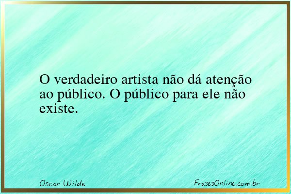 Frase de Oscar Wilde