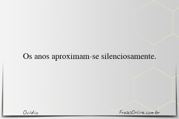 Frase de Ovídio