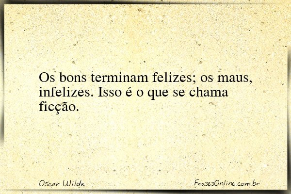 Frase de Oscar Wilde
