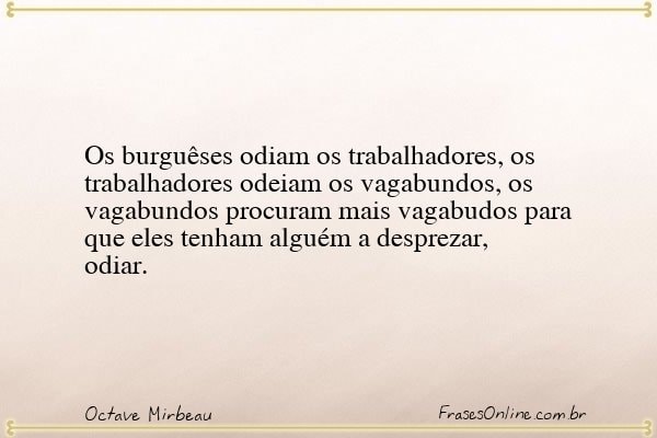 Frase de Octave Mirbeau