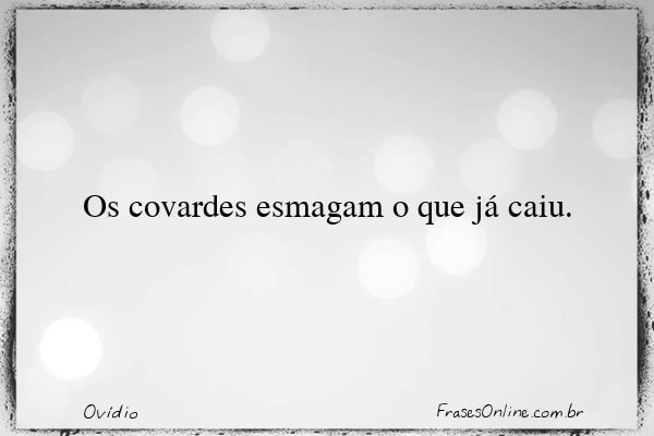 Frase de Ovídio