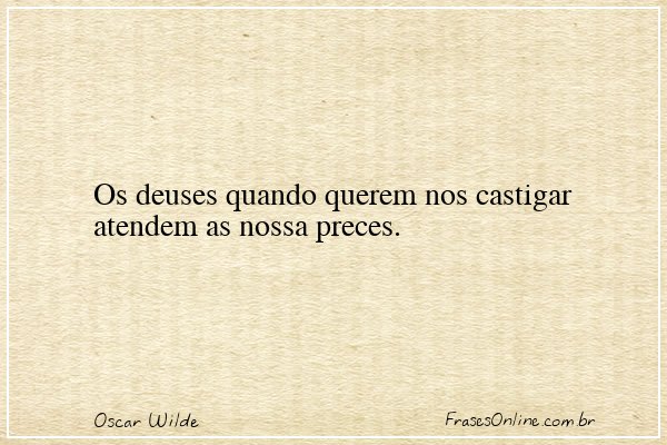 Frase de Oscar Wilde