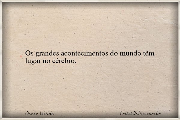 Frase de Oscar Wilde