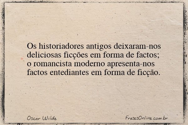 Frase de Oscar Wilde