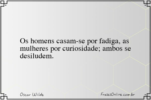 Frase de Oscar Wilde