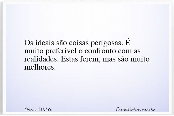 Frase de Oscar Wilde