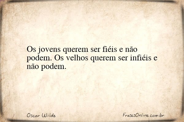 Frase de Oscar Wilde