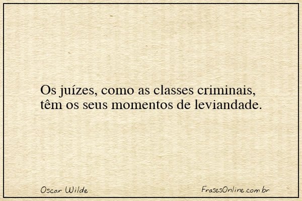 Frase de Oscar Wilde