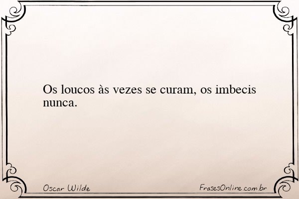 Frase de Oscar Wilde