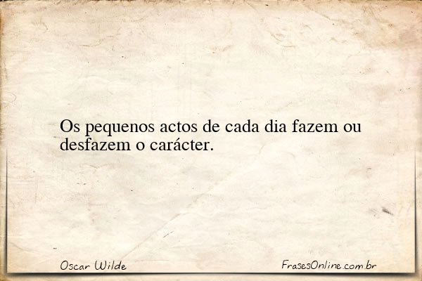 Frase de Oscar Wilde