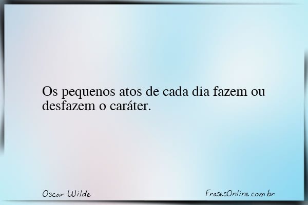 Frase de Oscar Wilde
