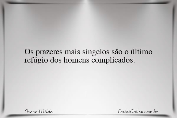 Frase de Oscar Wilde