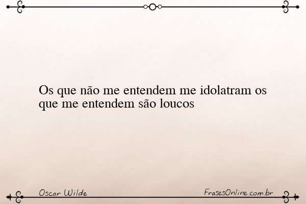 Frase de Oscar Wilde