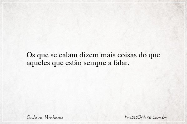 Frase de Octave Mirbeau