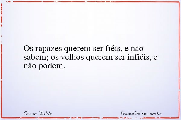 Frase de Oscar Wilde