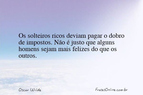 Frase de Oscar Wilde