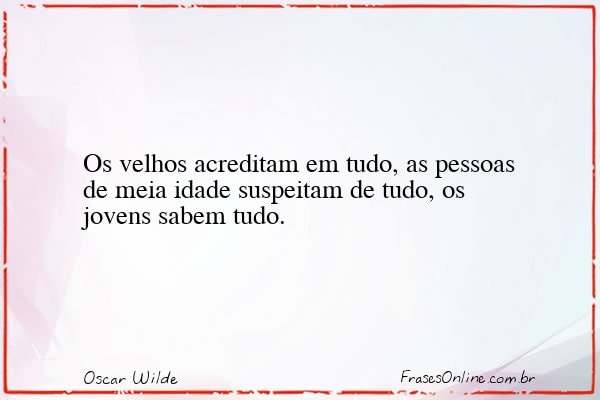 Frase de Oscar Wilde