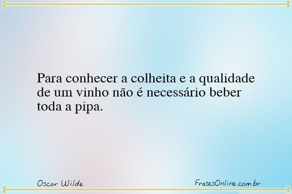 Frase de Oscar Wilde