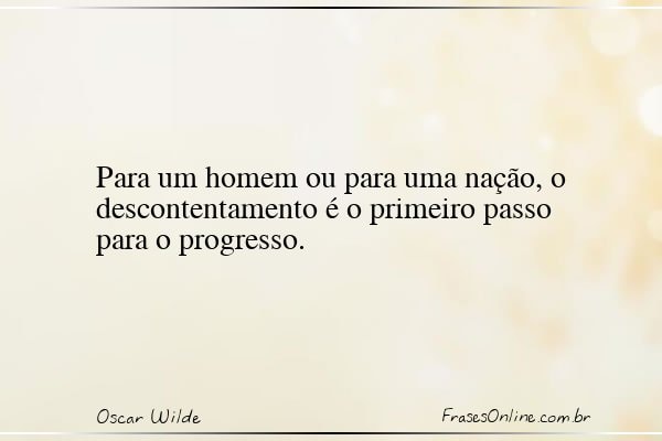 Frase de Oscar Wilde