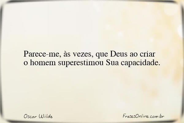 Frase de Oscar Wilde