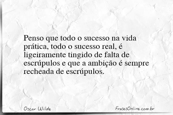 Frase de Oscar Wilde