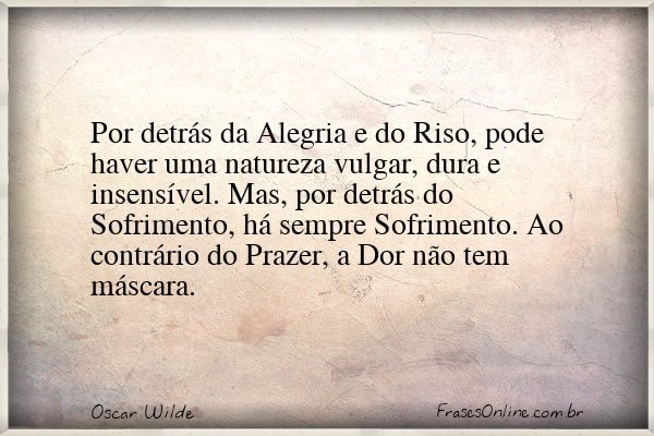 Frase de Oscar Wilde